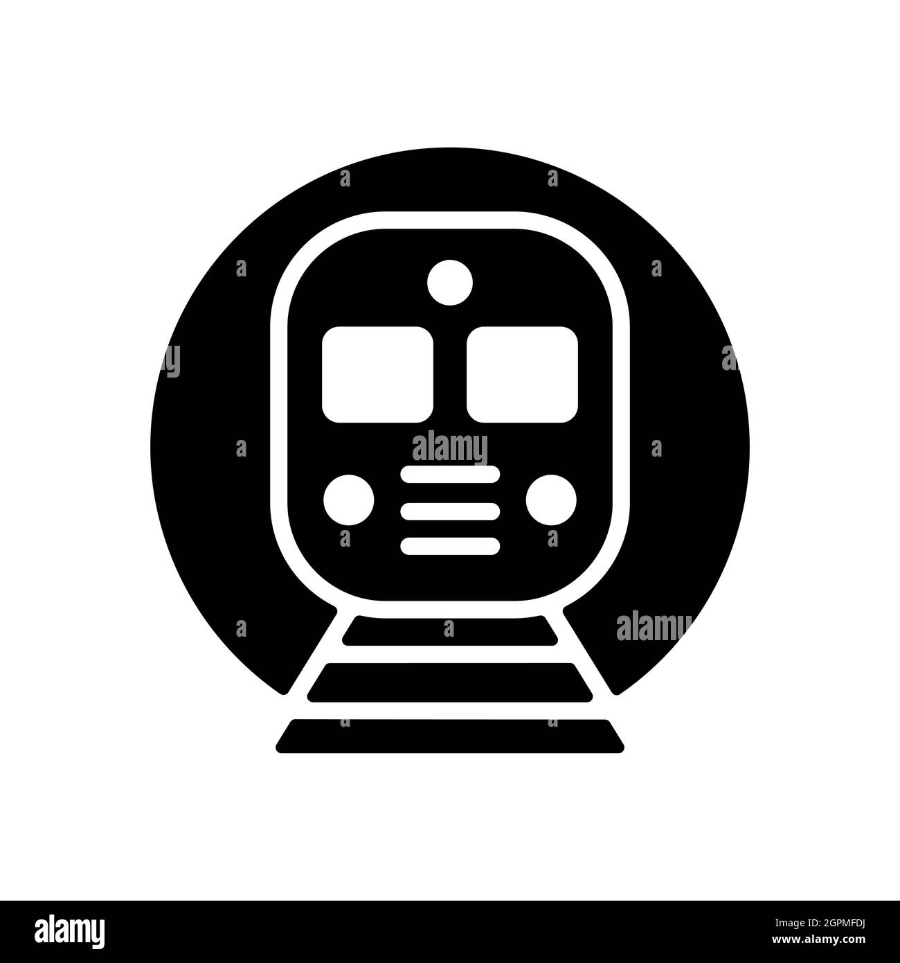 Metropolitana metropolitana metropolitana metro treno flat vettore glifo icona Illustrazione Vettoriale