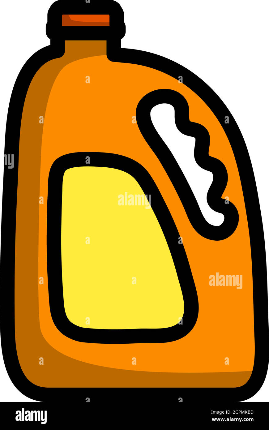 Icona del contenitore del succo di frutta Illustrazione Vettoriale