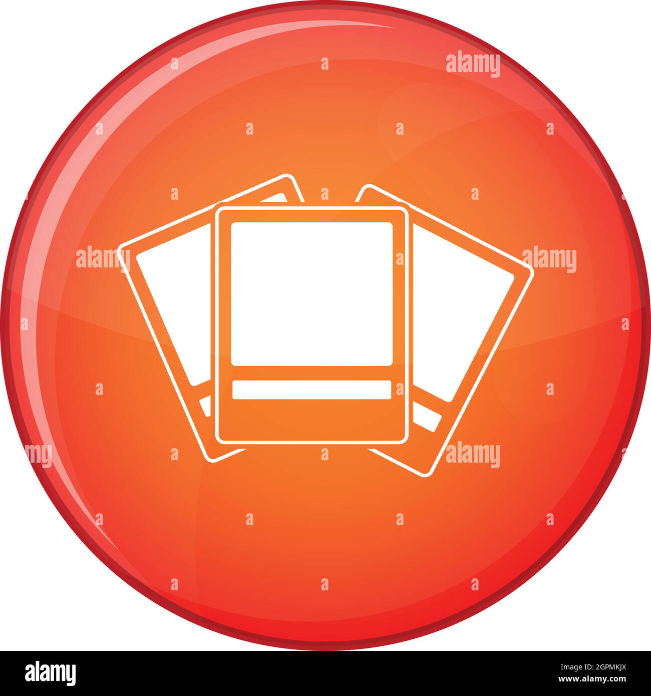 Icona Foto, stile piatto Illustrazione Vettoriale