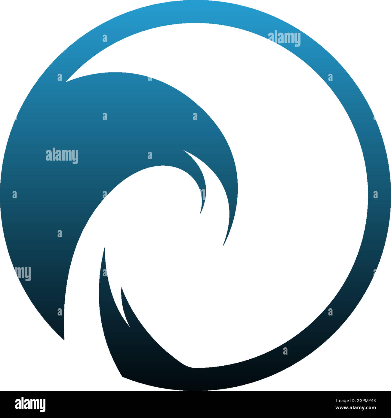 Logo Wave icona vettore modello semplice design Illustrazione Vettoriale