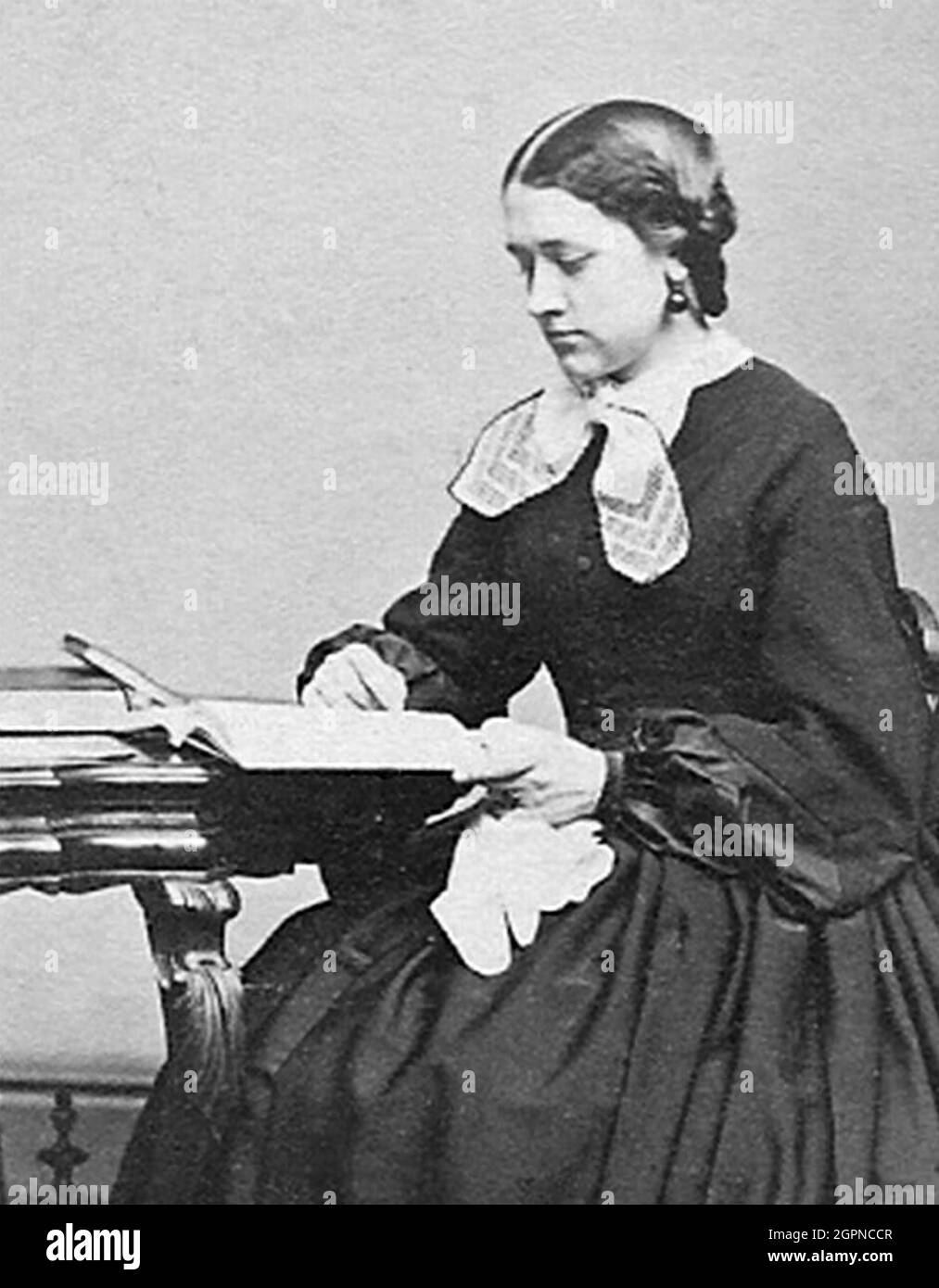 MARIA CUMMINS (1827-1866) romanziere americano circa 1865. Foto Stock