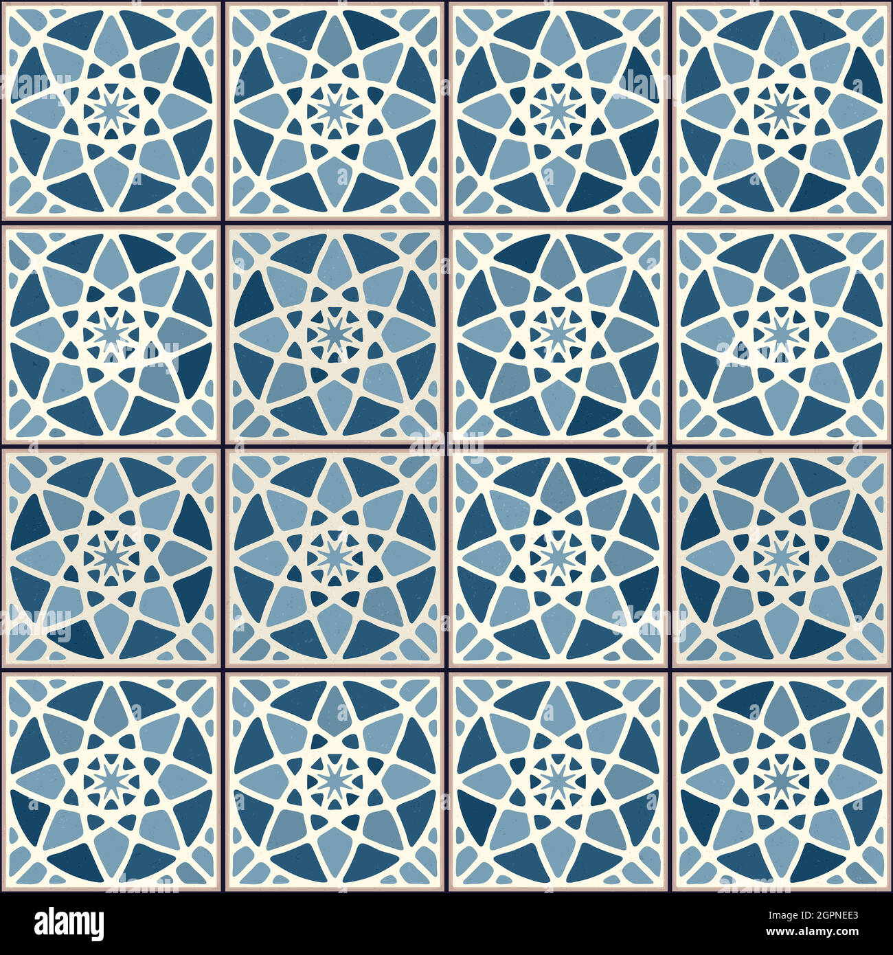VOID Federa Per Cuscino Quadrato 50x50 Cm Con Motivo Tegole Marocchine - Tessuto Poliestere Impermeabile, Anti Macchia, Per Esterni E Interni, Certificato Oeko-Tex