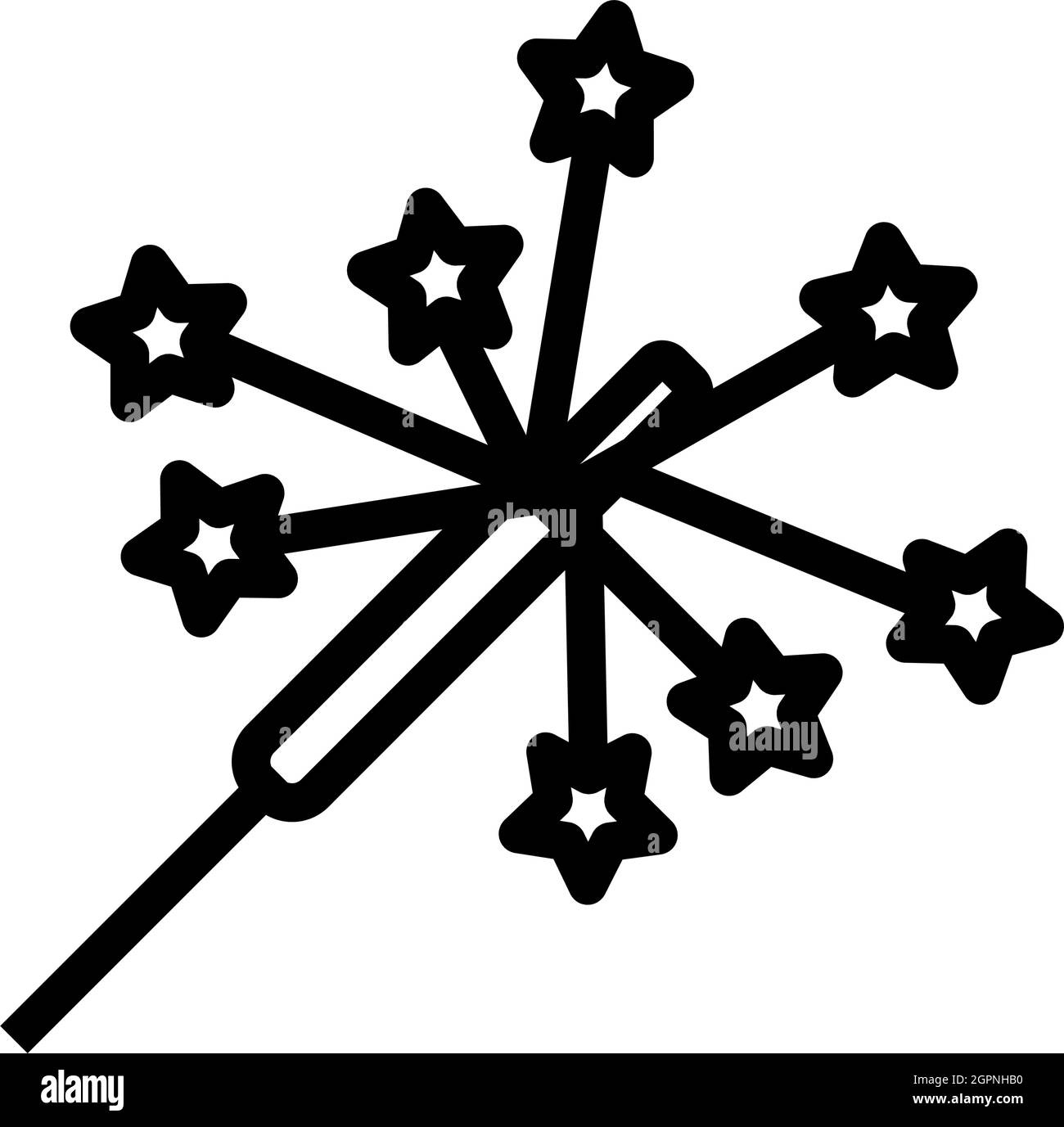 Icona Party Sparkler Illustrazione Vettoriale