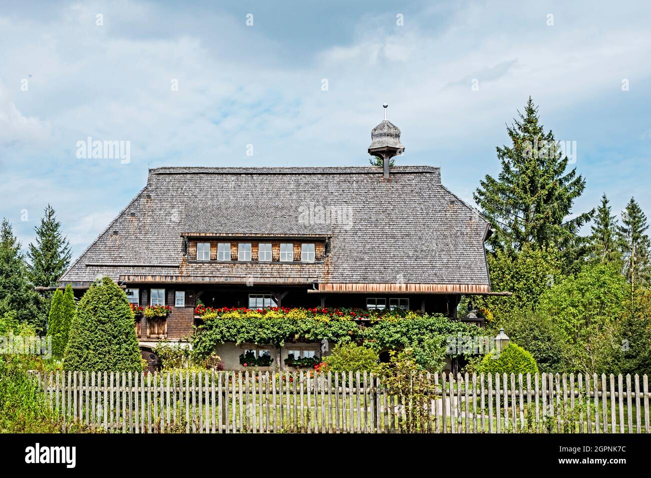 Grafenhausen (Germania, Baden-Württemberg, Foresta Nera): Huesli, museo di storia locale; Heimatmuseum „Hüsli“ – bekannt aus der Schwarzwaldklinik Foto Stock