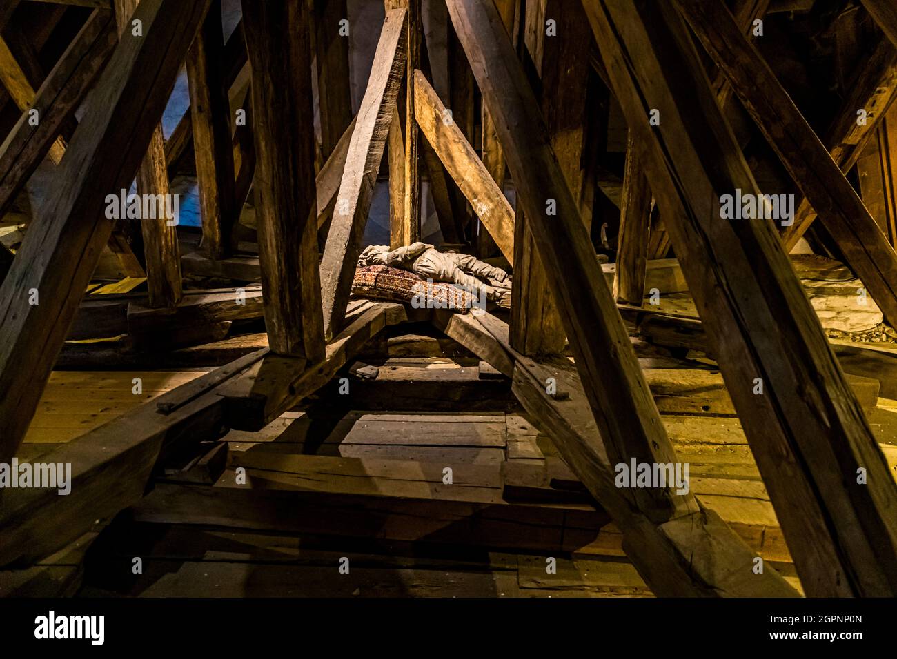 Castello di Egeskov (slot Egeskov) Faaborg-Midtfyn, Danimarca Foto Stock