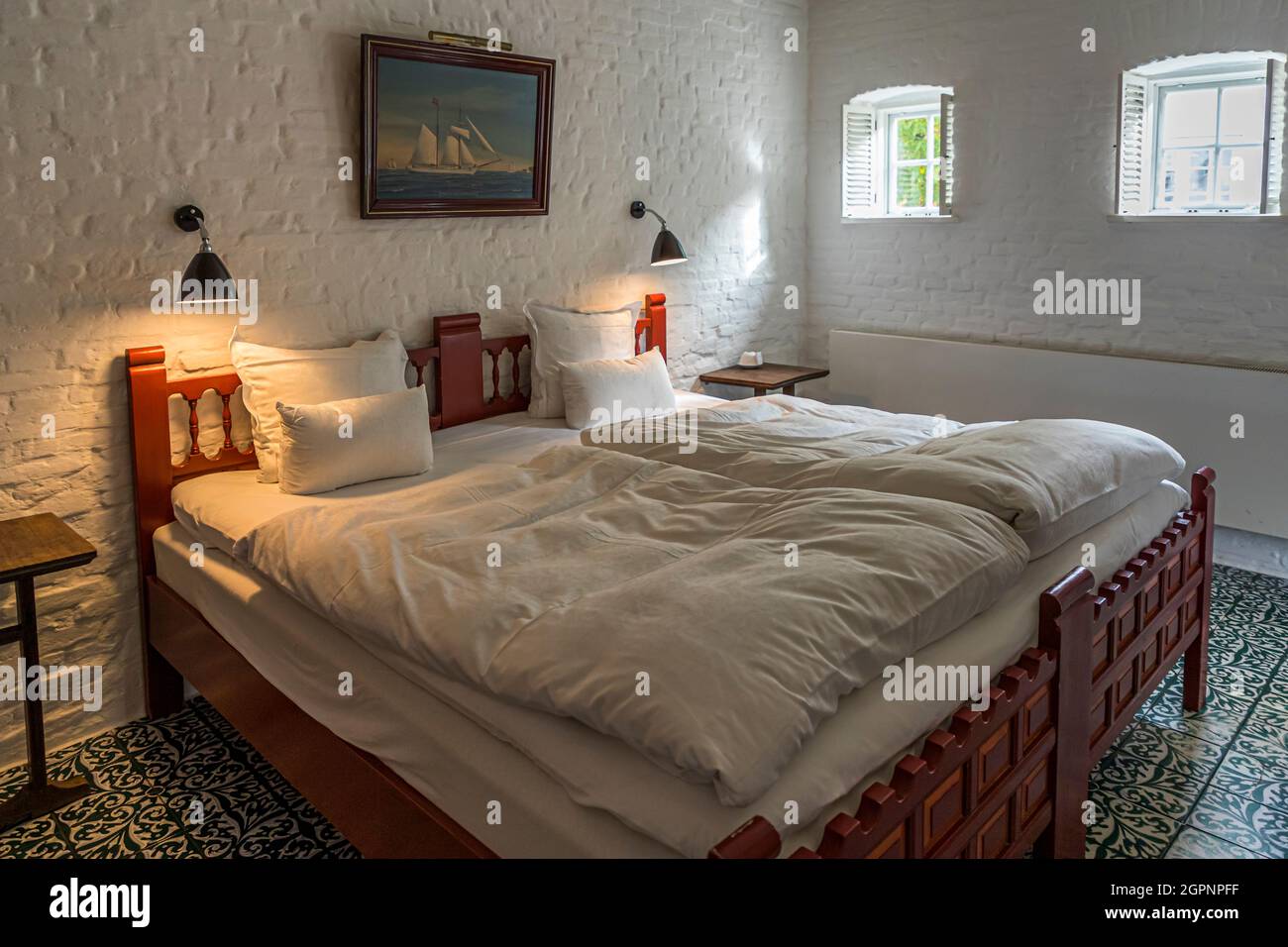 Hotel Falsled Kro (Kongl. Prevl. Gjæstgiveri), Faldsled, Faaborg-Midtfyn, Danimarca Foto Stock