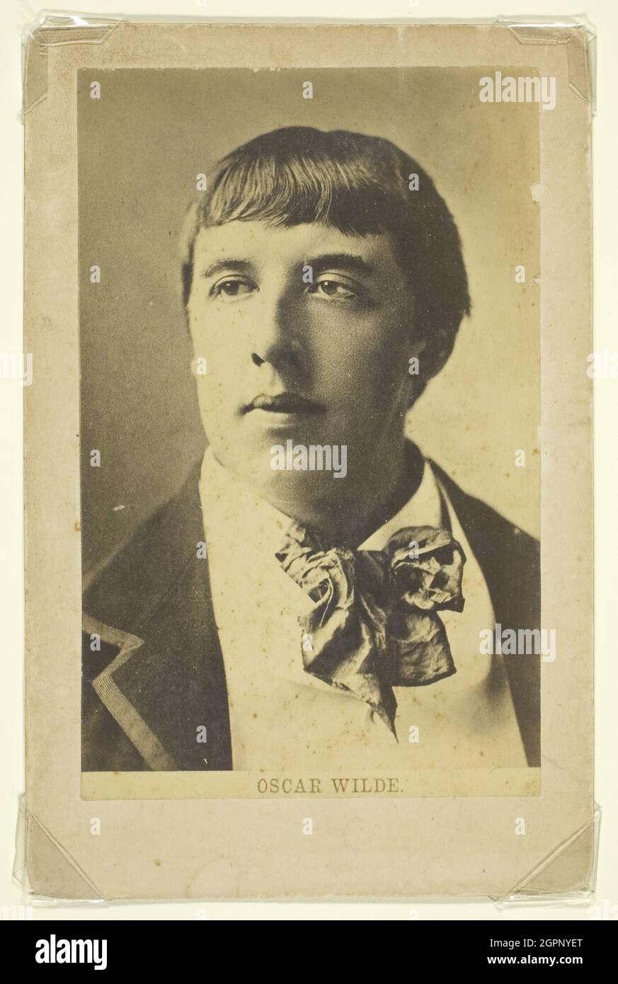 Untitled (Ritratto di Oscar Wilde da giovane), c.. 1880. Stampa albume. Foto Stock