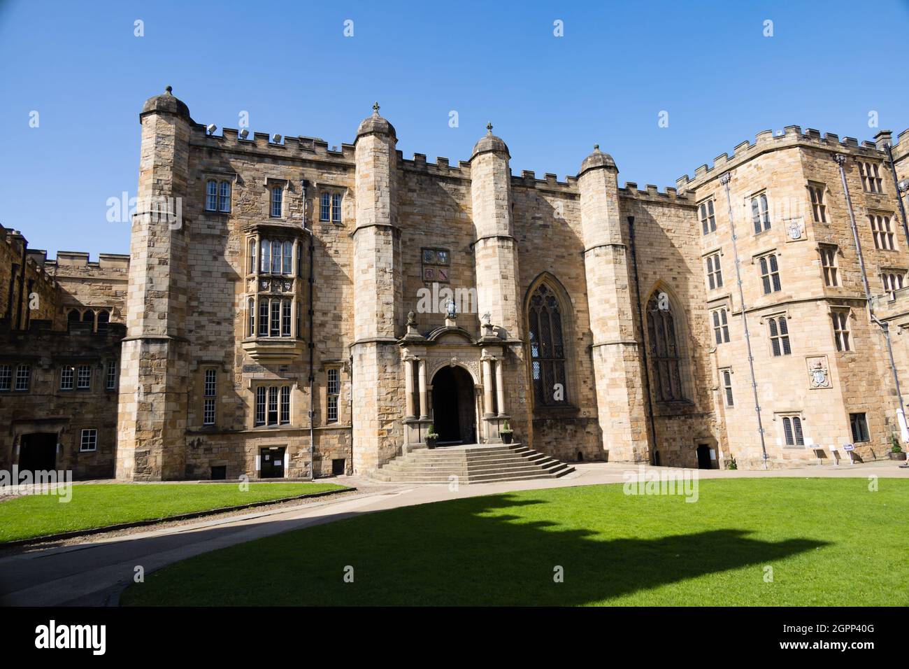 Durham Castle, Durham University College. Foto Stock