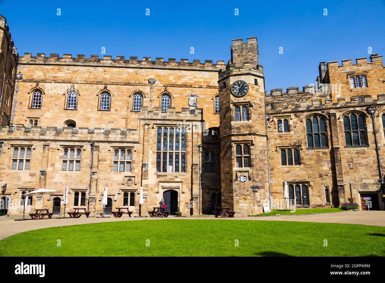 Durham Castle, alloggio per studenti della Durham University. Foto Stock