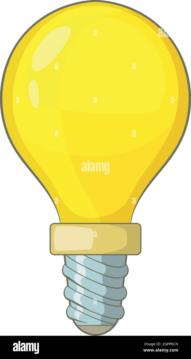 Icona di lampadine, stile cartoon Illustrazione Vettoriale