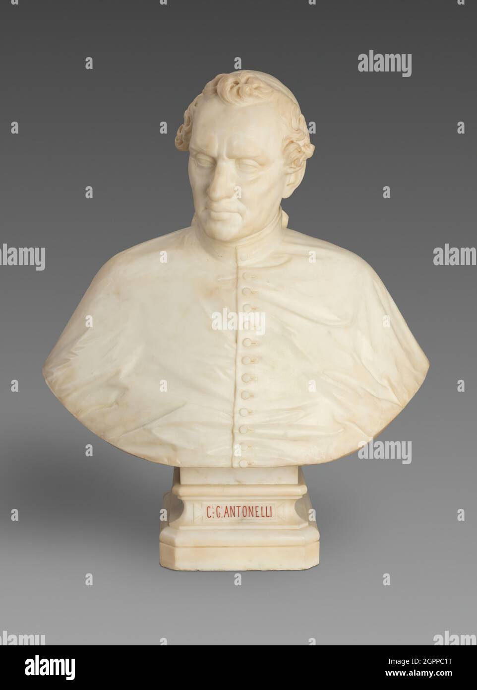 Busto del Cardinale Giacomo Antonelli, 1859. Foto Stock