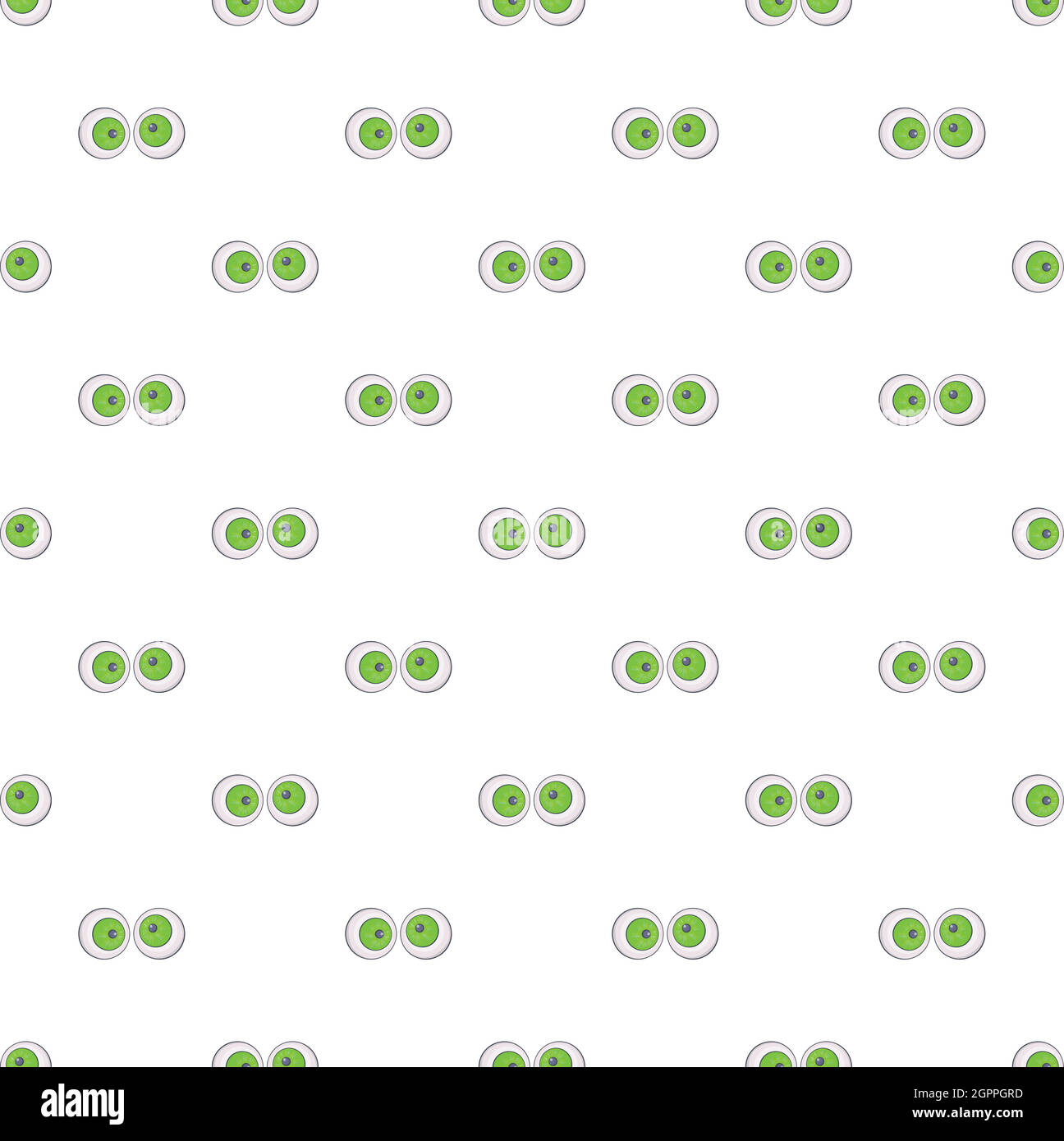 Eyeballs pattern, stile cartoon Illustrazione Vettoriale