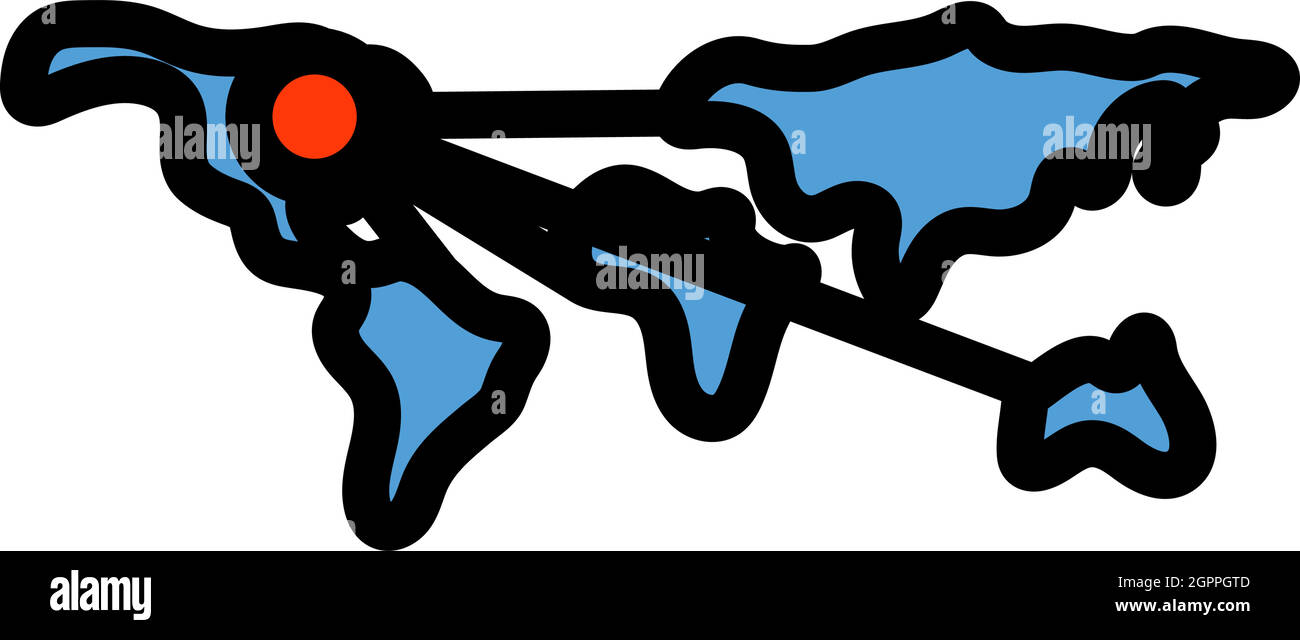 Icona del concetto logistico Illustrazione Vettoriale