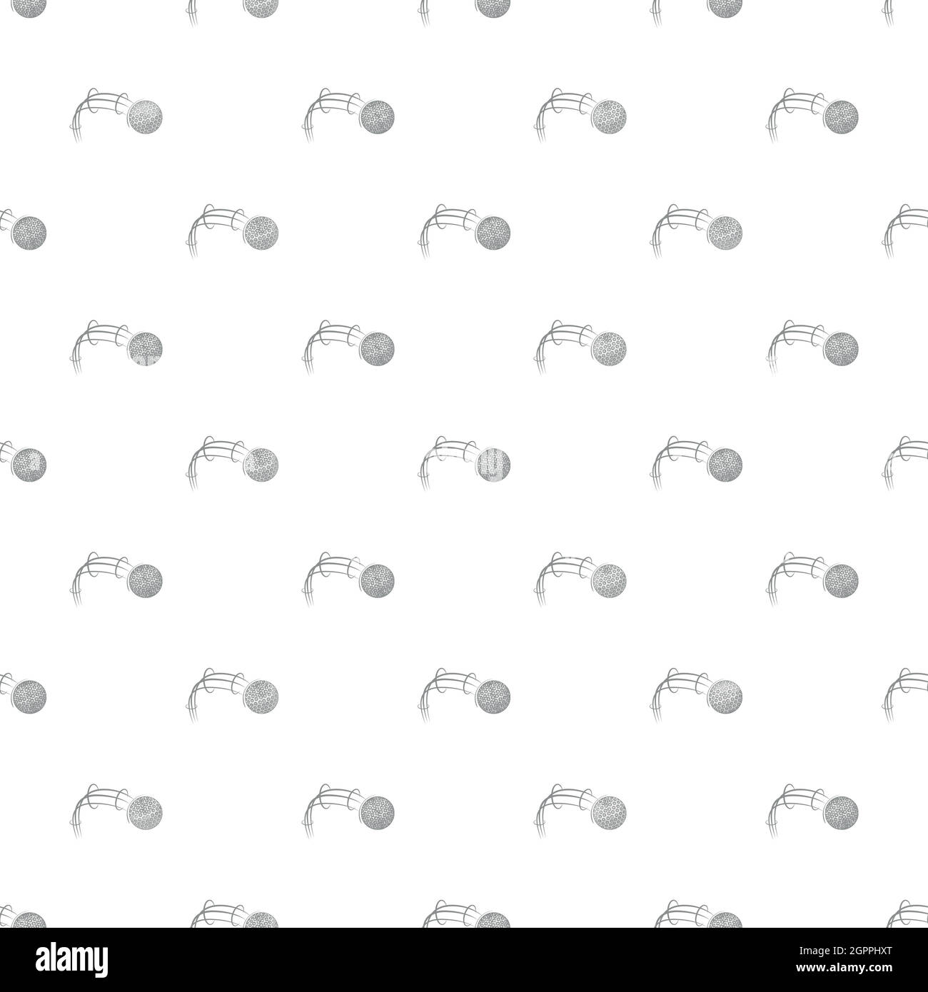 Kick della pallina da golf pattern, stile cartoon Illustrazione Vettoriale