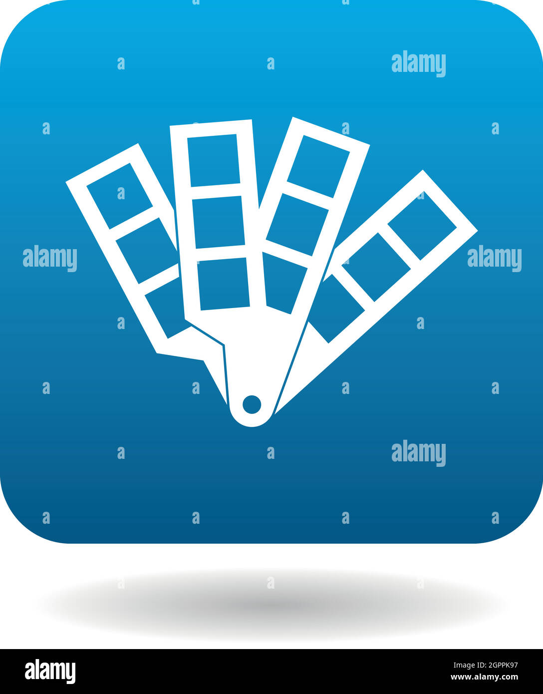 Tavolozza icona guida in stile semplice Illustrazione Vettoriale