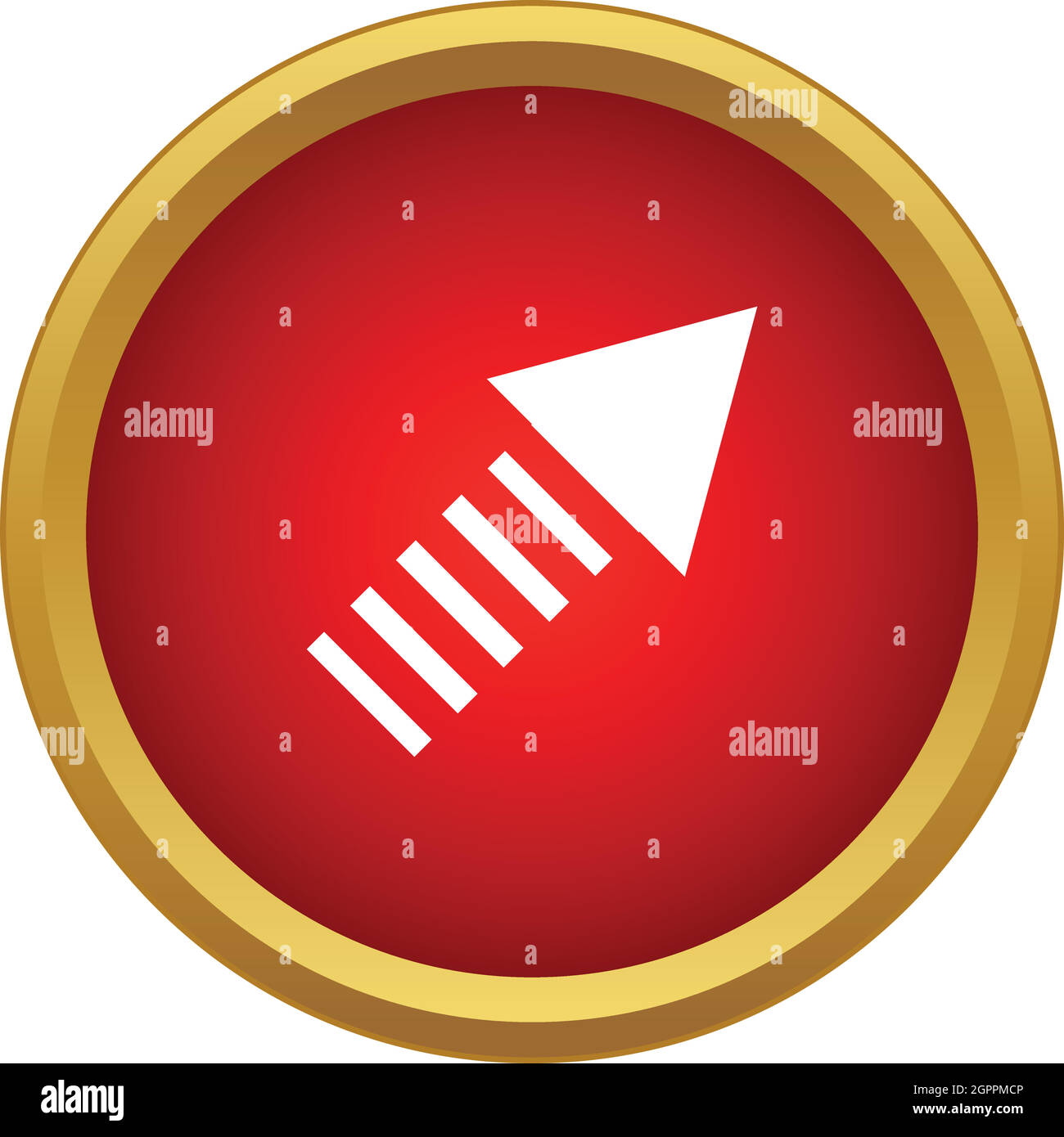 Una freccia ascendente icona, stile semplice Illustrazione Vettoriale