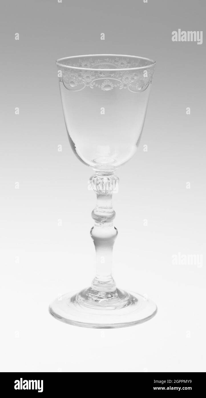 Vino vetro, Inghilterra, c.. 1745. Foto Stock