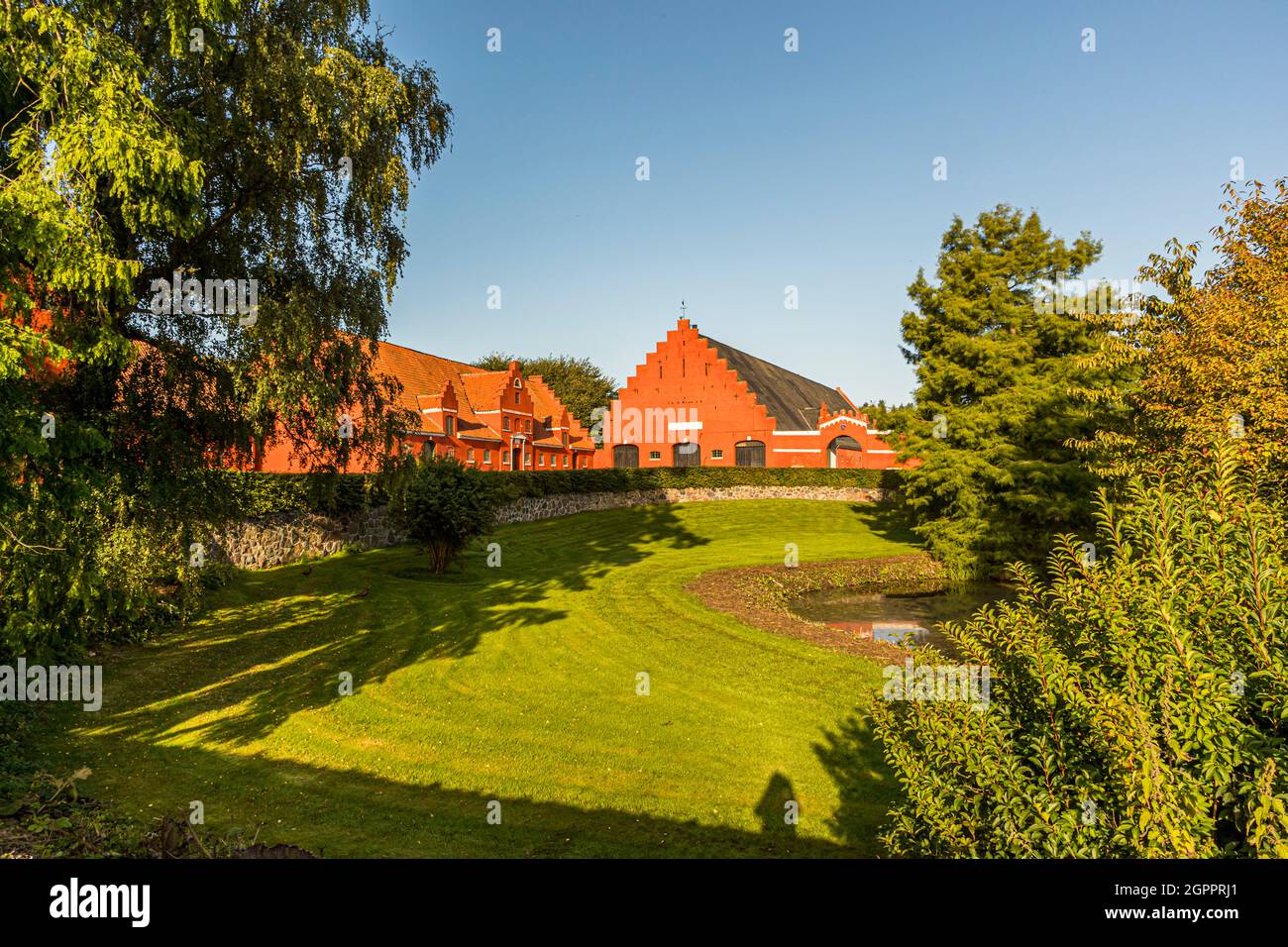 Hesselagergård (Hesselagergaard) dei, Svendborg. Uno dei più antichi edifici rinascimentali della Danimarca Foto Stock