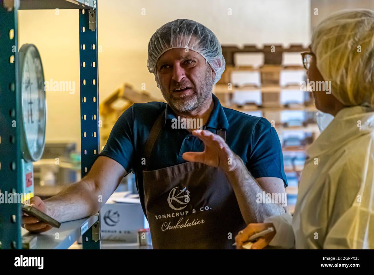 Konnerup Chocolatier a Faaborg-Midtfyn, Danimarca Foto Stock