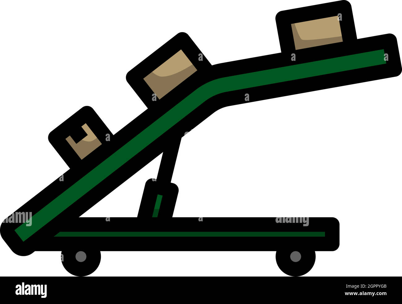 Icona del sistema di trasporto magazzino Illustrazione Vettoriale