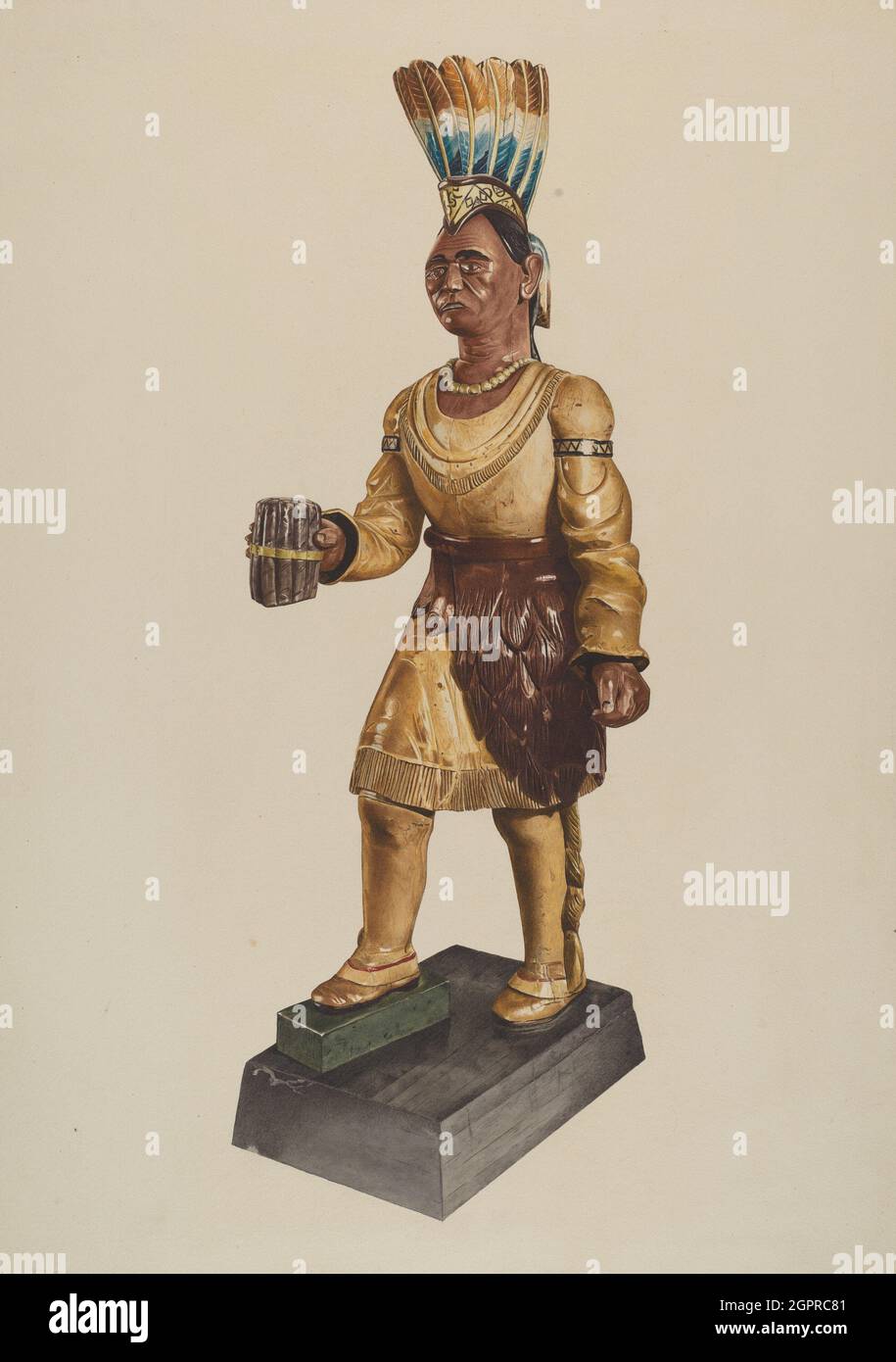 Cigar Store indiano, 1935/1942. Foto Stock