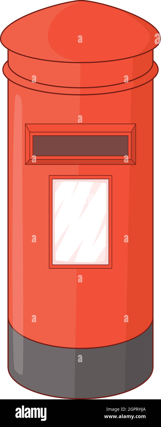 Inglese icona della casella di posta in arrivo, stile cartoon Illustrazione Vettoriale