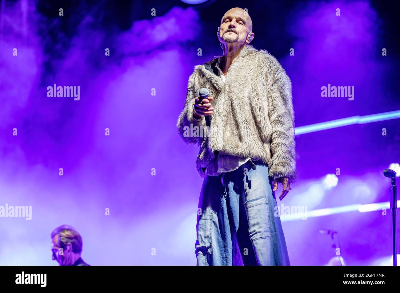 Manchester, Regno Unito. 4 settembre 2021. Manchester band James headline Day 1 di NBHD Weekender al posto di Ian Brown 2021-09-04. Credito: Gary Mather/Ala Foto Stock