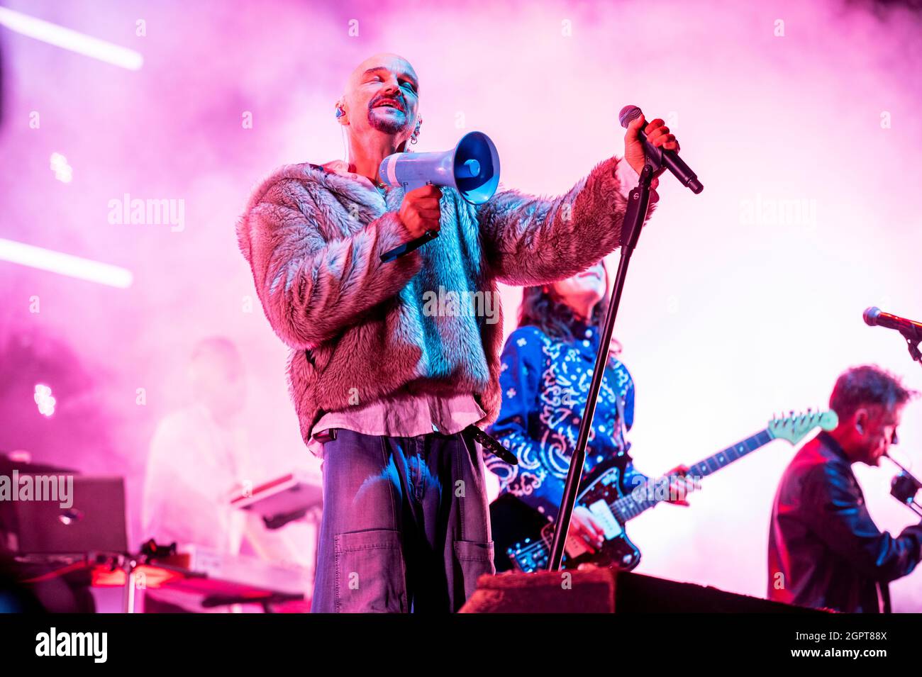 Manchester, Regno Unito. 4 settembre 2021. Manchester band James headline Day 1 di NBHD Weekender al posto di Ian Brown 2021-09-04. Credito: Gary Mather/Ala Foto Stock