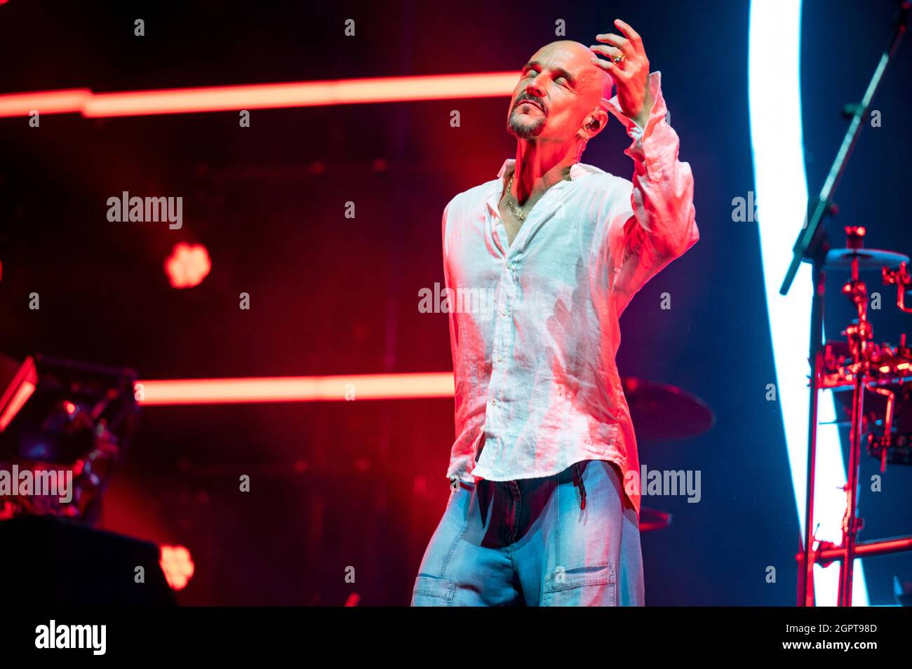 Manchester, Regno Unito. 4 settembre 2021. Manchester band James headline Day 1 di NBHD Weekender al posto di Ian Brown 2021-09-04. Credito: Gary Mather/Ala Foto Stock