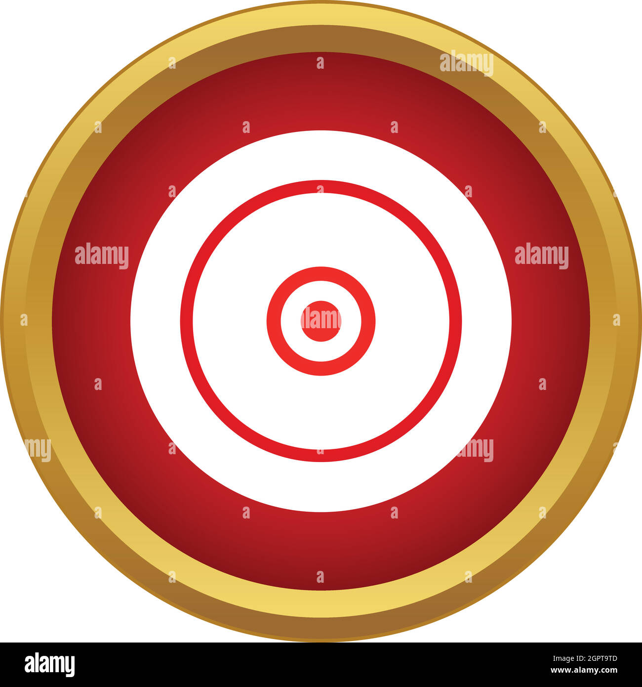 I cerchi nell'icona del cerchio in stile semplice Illustrazione Vettoriale