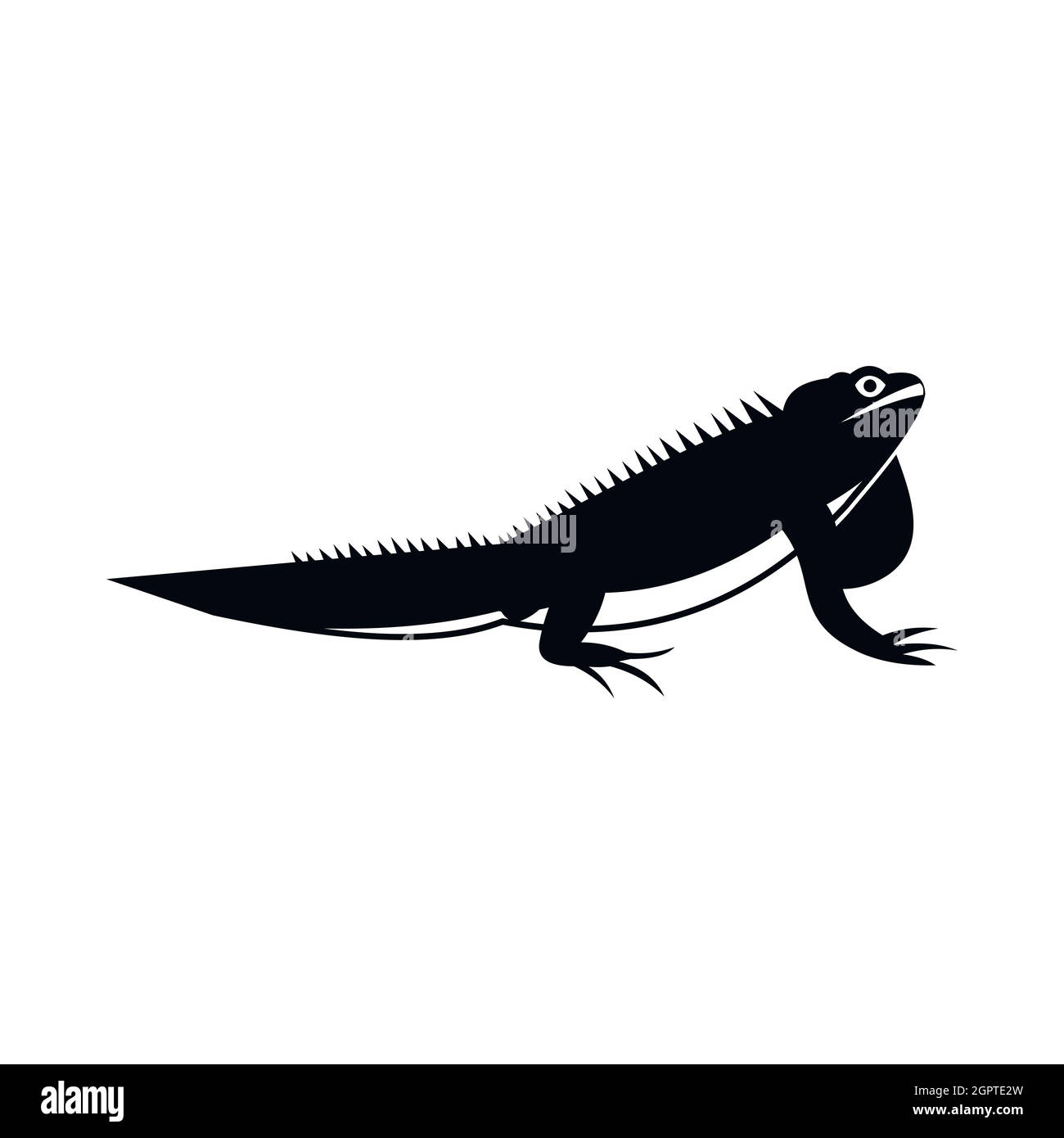 Icona di iguana, stile semplice Illustrazione Vettoriale