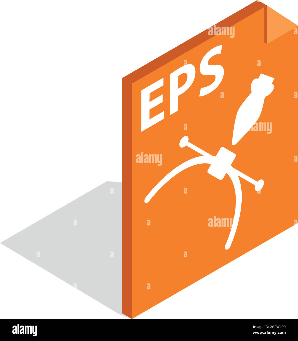File EPS icona formato isometrica 3d style Illustrazione Vettoriale