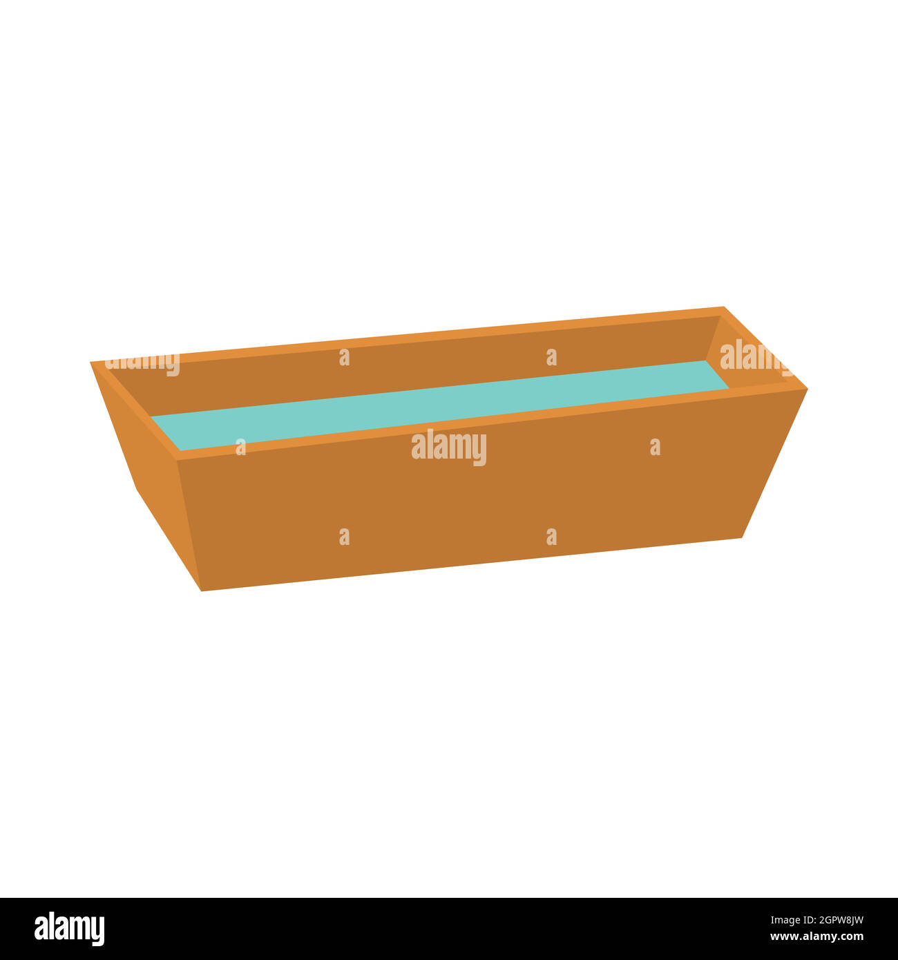 Il canale di irrigazione icona del serbatoio, stile cartoon Illustrazione Vettoriale