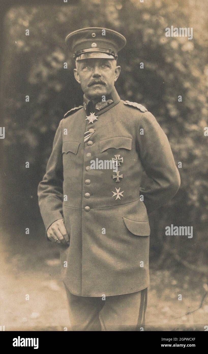 Generale Johannes von Busse (1862-1936), 1918. Collezione privata. Foto Stock