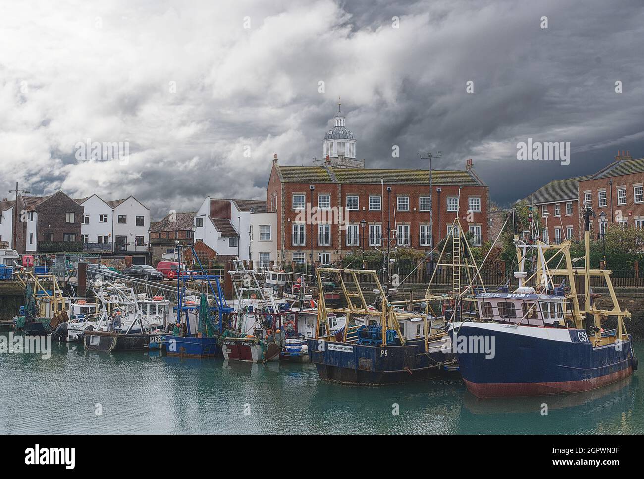 Flotte pescherecce che si trovano in post dopo la Brexit Foto Stock