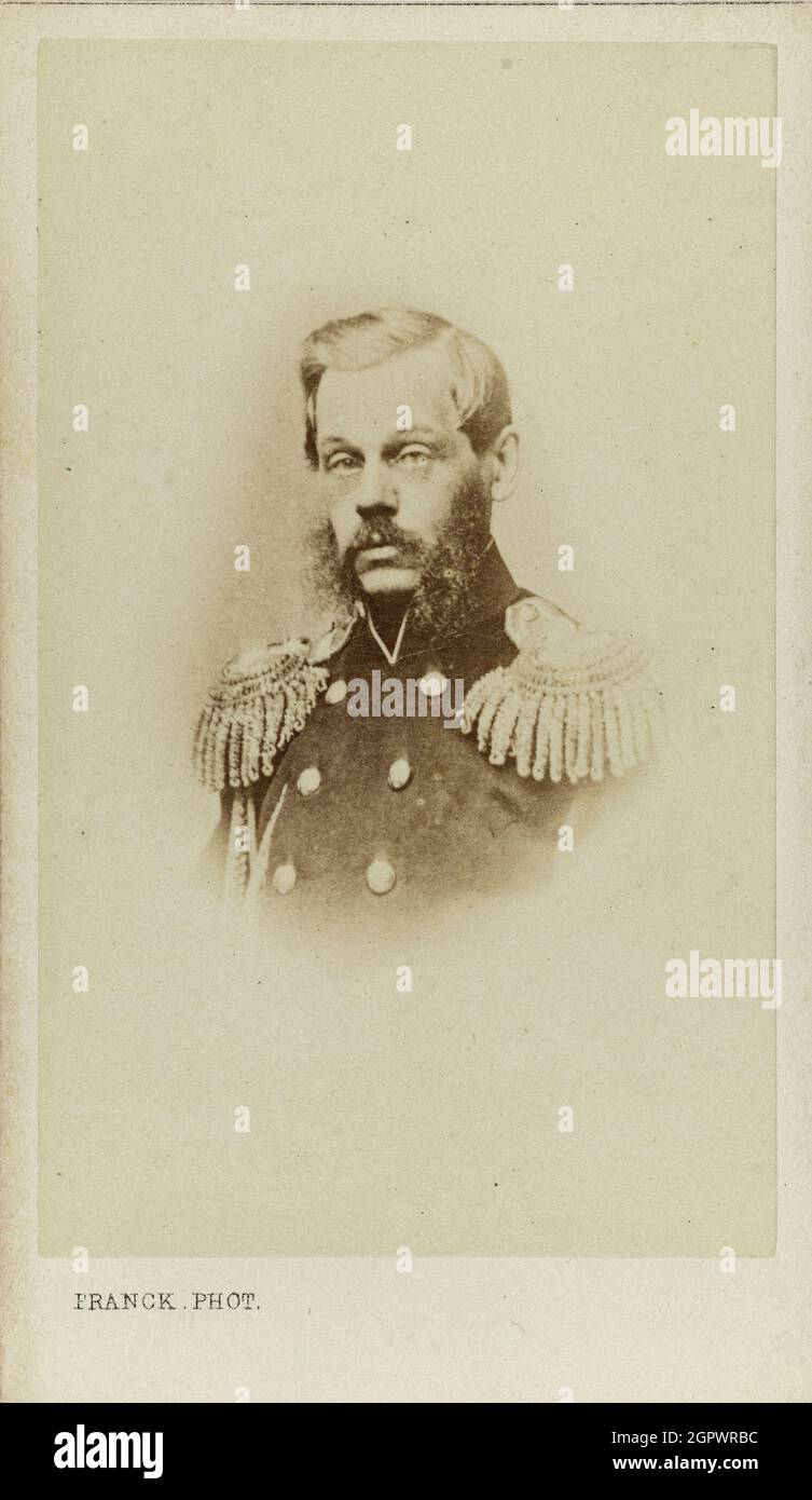 Ritratto del conte Dmitry Alekseyevich Milyutin (1816-1912). Collezione privata. Foto Stock