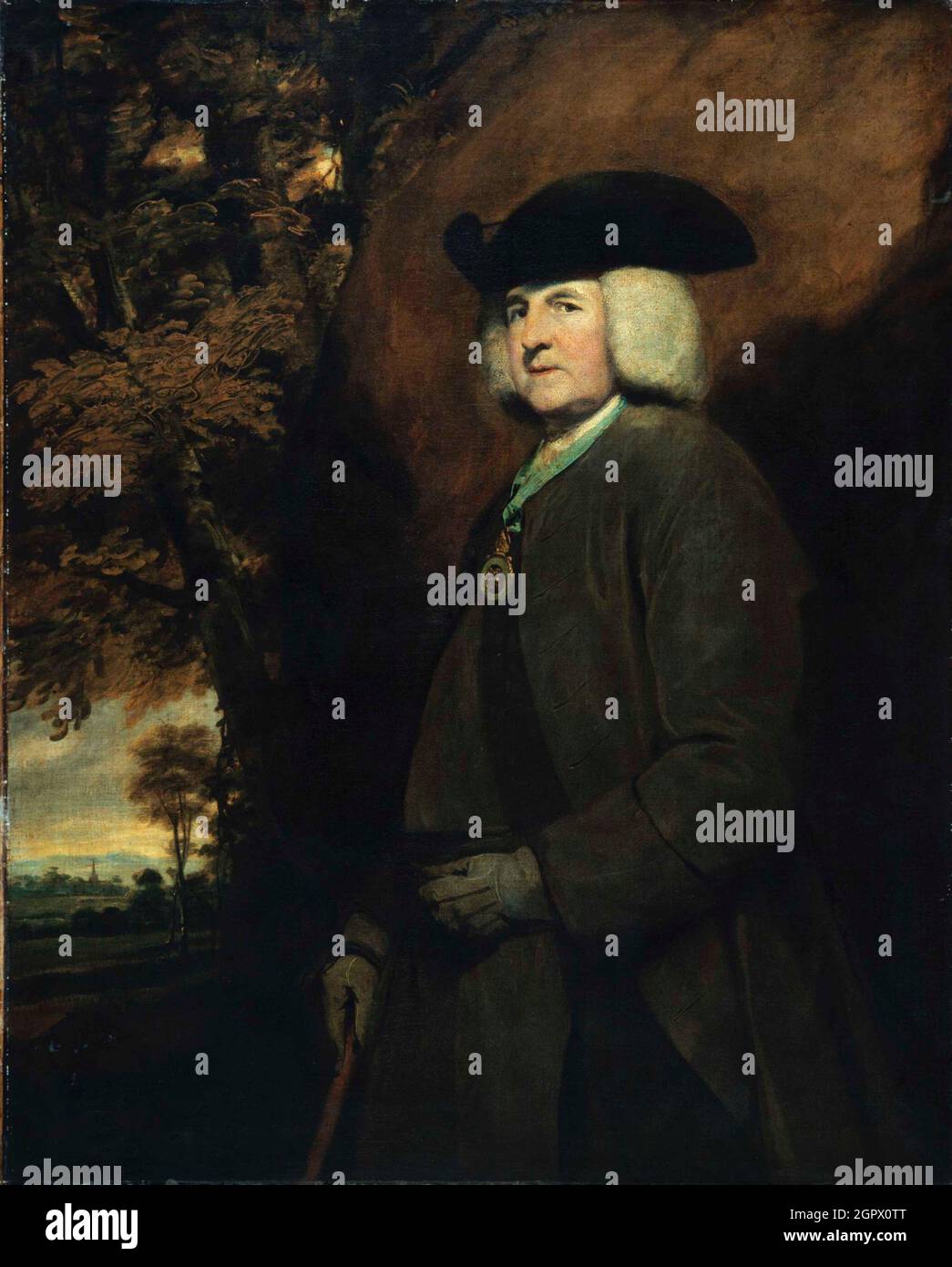 Ritratto di Richard Robinson, 1° Barone Rokeby (1708-1794), Arcivescovo di Armagh, 1771-1775. Trovato nella collezione della Mairie de Bordeaux. Foto Stock