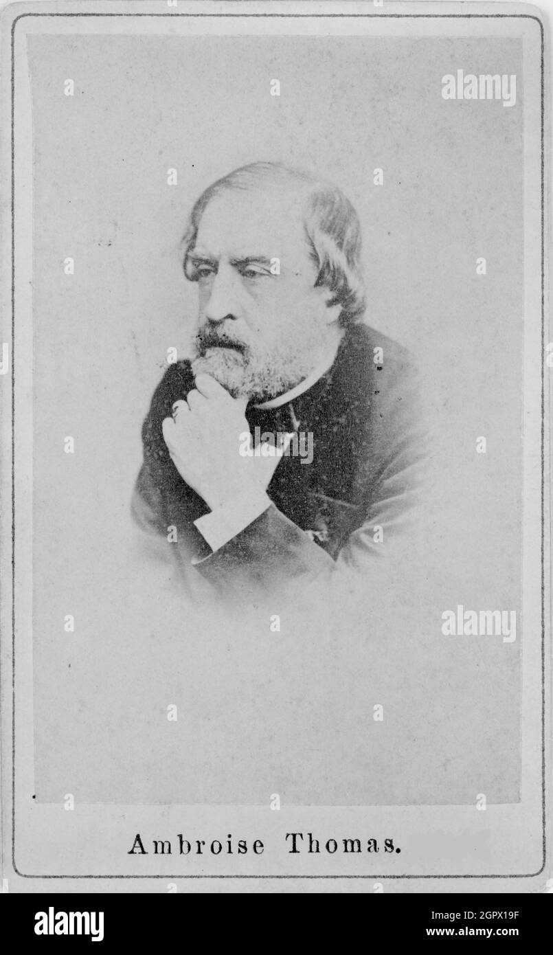 Ritratto del compositore Amboise Thomas (1811-1896) , ca 1860-1870. Collezione privata. Foto Stock