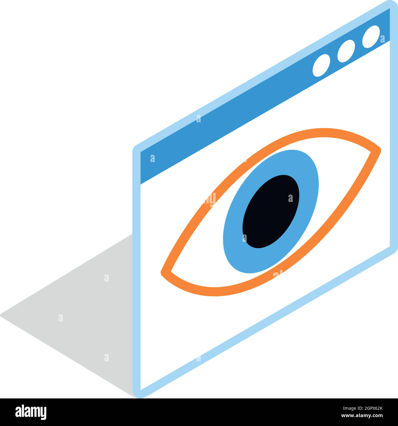 Nascondere file icona isometrica in 3d style Illustrazione Vettoriale