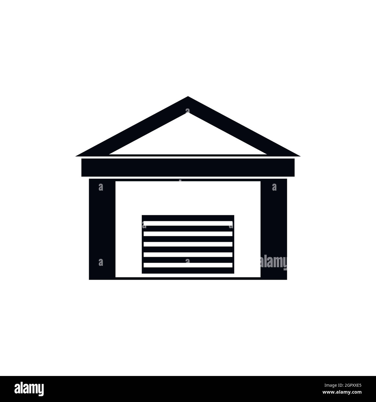 Nuova icona di garage, stile semplice Illustrazione Vettoriale