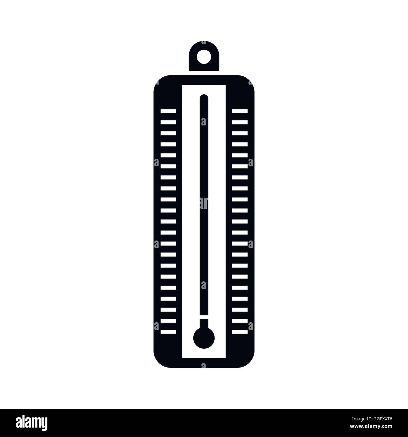 Termometro indica bassa icona della temperatura Illustrazione Vettoriale