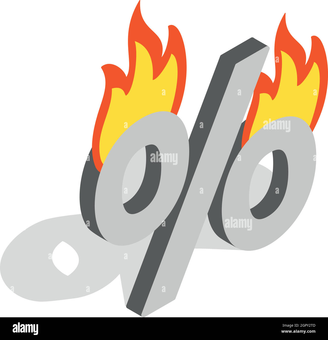 Last minute Sconti icona isometrica 3d style Illustrazione Vettoriale