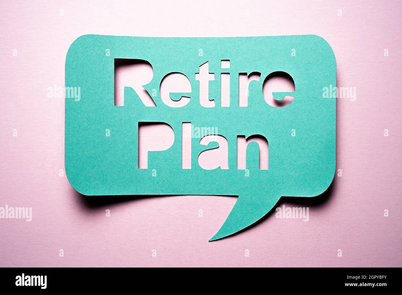401k Fondi di pensionamento. Ritiro del piano investimento e risparmio Foto Stock