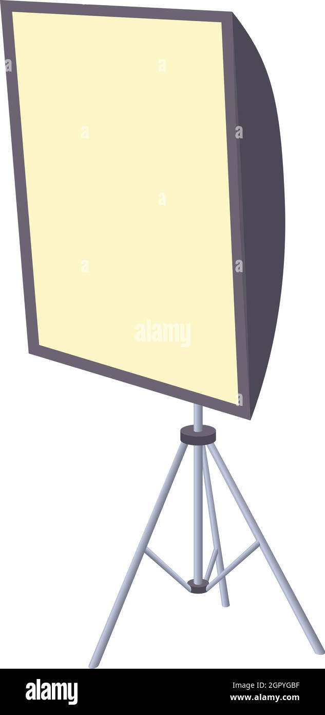 Icona Softbox, stile cartoon Illustrazione Vettoriale