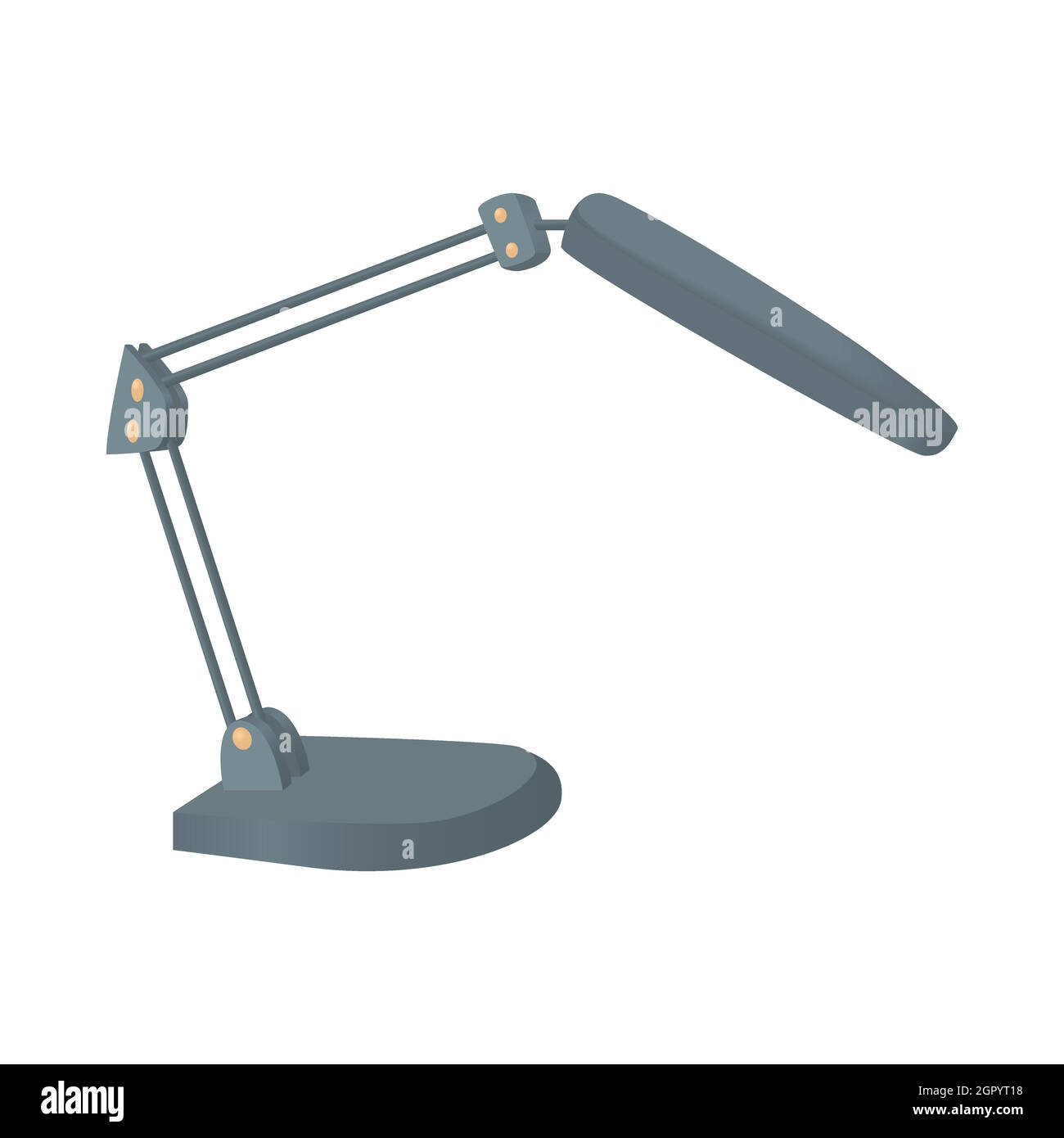 Lampada da tavolo icona, stile cartoon Illustrazione Vettoriale