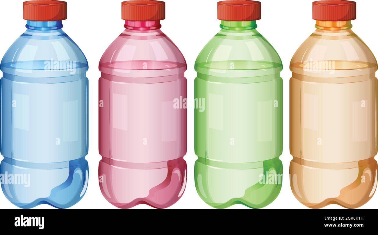 Bottiglie di acqua potabile sicura Illustrazione Vettoriale