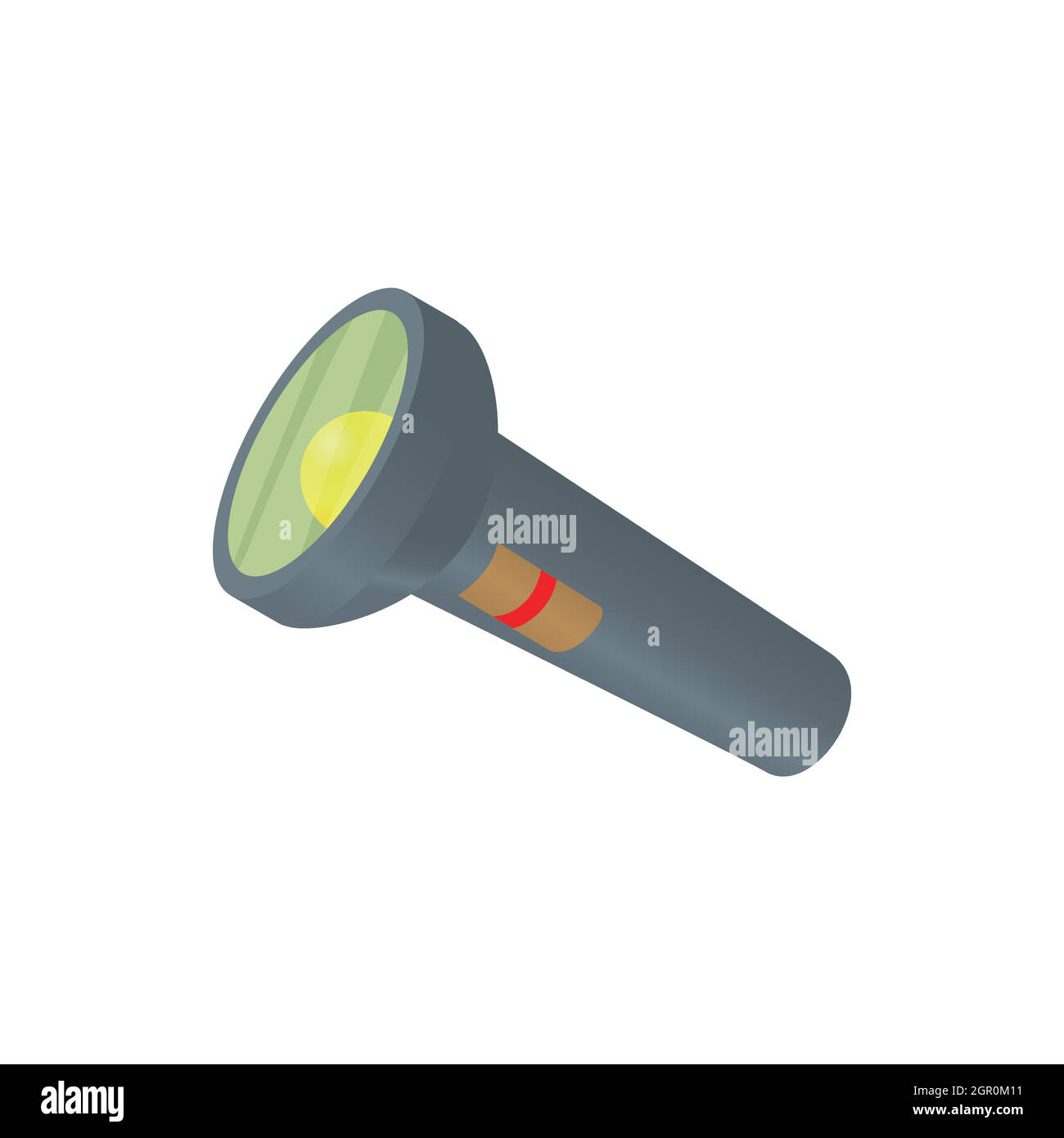 Lanterna portatile icona, stile cartoon Illustrazione Vettoriale