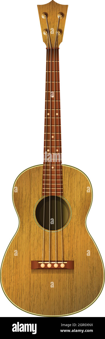 Una chitarra Illustrazione Vettoriale