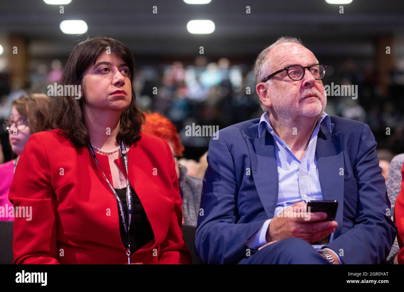 SeeMA Malhotra, Ministro ombra per le imprese e i consumatori con Lord Falconer, Segretario di Stato per la Giustizia e Lord Alto Cancelliere della Gran Bretagna Foto Stock