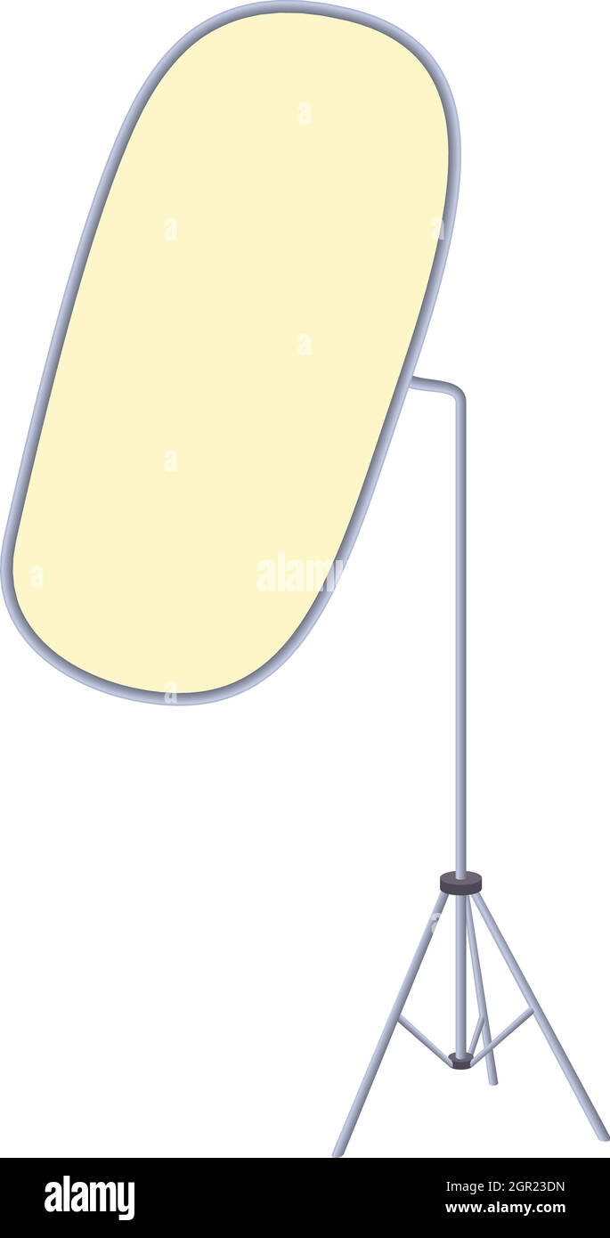 Riflettore per la fotografia, l'icona di stile cartoon Illustrazione Vettoriale